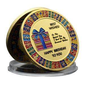 WOWEI Daisy fiore <span class=keywords><strong>buon</strong></span> <span class=keywords><strong>compleanno</strong></span> moneta-argento palloncini fortunati monete con <span class=keywords><strong>auguri</strong></span> di <span class=keywords><strong>compleanno</strong></span> unici rari regali di <span class=keywords><strong>compleanno</strong></span> - Product Image 4