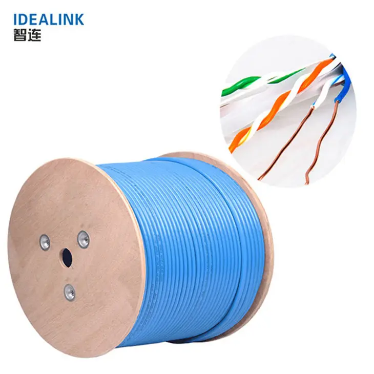 Hot Bán Lan Cáp Cat 6 UTP Mạng Cáp Ngoài Trời 305 Mét Cat6 Đa Cặp Cáp Viễn Thông