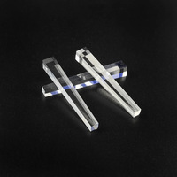 Colonne de guidage de lumière en verre optique, Prisme en verre K9, Barre d'éclairage de scène, Tige octogonale, Sans revêtement, Fabriqué en Chine