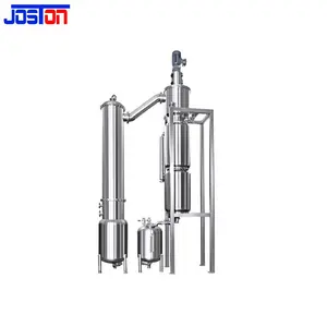 JOSTON SS 304/316L Easy Crystallization jute Oil Energy-Saving Machine Low Vacuum Thin Wiped Film Evaporator