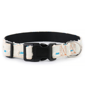 無料サンプルソフト耐久性デニムナイロンハーネス犬の首輪とリーシュ - Product Image 6