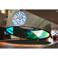 Écrans modulaires TOPvision Led matrix, écran publicitaire cylindrique, écran LED d'intérieur, panneaux d'affichage LED flexibles