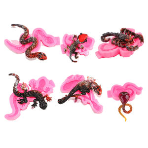 قوالب سيليكون ثعبان فندان الحرفية كعكة الشوكولاته السكر الحلوى الكعك قالب جيكو - Product Image 1