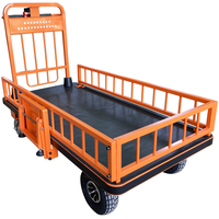 Chariot de transport en entrepôt 500kg personnalisé robuste en acier chariot à piles chariot de plage électrique