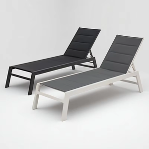 Chaise longue KD moderne et facile à assembler Chaise longue en aluminium pour la plage et les loisirs - Product Image 1