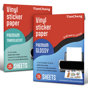 Máy in phun Sticker nhà máy Chứng Khoán không thấm nước có thể in A4 tấm Glossy Vinyl ảnh Sticker giấy cho máy in phun máy in - Product Image 1