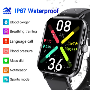 Montre connectée Best Seller F107, tracker de santé intelligent, fréquence cardiaque, oxygène sanguin, température corporelle, mode multisports. - Product Image 4