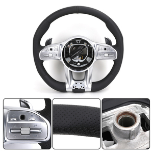 <span class=keywords><strong>Volant</strong></span> de direction en cuir pleine fleur pour Mercedes Benz W205 W222 W212 <span class=keywords><strong>ML</strong></span> <span class=keywords><strong>W163</strong></span> W164 GLB X247 GLS X166 GLS63 AMG - Product Image 4