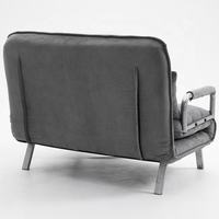Sofá Cama Doble Extensible Plegable Moderno con Estructura Metálica y Tapicería de Tela para Dormitorio, Comedor y Sala de Estar