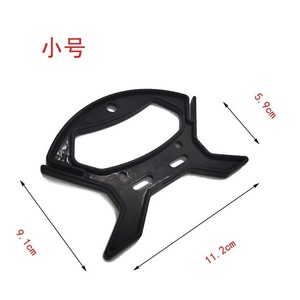 Enrouleur de ligne de pêche épaissi en plastique, manuel, pour ligne de pêche à la main, grande et petite taille, noir et rouge - Product Image 4