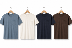 Men's 180 GSM Premium Cotton <b>Pocket</b> T-<b>Shirt</b> Blank Solid Plain Short Sleeve Crew Neck Casual Regular Fit Soft Breathable Durable - Product Image 4
