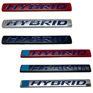 Parachoques trasero de coche híbrido de Metal 3D, insignia de letra para maletero, pegatina lateral para puerta delantera, emblema Compatible con todos los coches híbridos, 1 año - Product Image 2