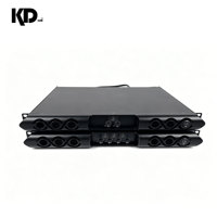 Amplificateur de puissance professionnel 4 canaux 4x1500W classe D 4/8 ohms en métal 1U pour installation fixe en bar, karaoké, club