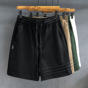 <span class=keywords><strong>Pantalones</strong></span> Cortos Deportivos Casuales <span class=keywords><strong>de</strong></span> Verano <span class=keywords><strong>de</strong></span> Alta Gama <span class=keywords><strong>para</strong></span> <span class=keywords><strong>Hombre</strong></span>, Tejidos a Mano con <span class=keywords><strong>Tela</strong></span> <span class=keywords><strong>de</strong></span> Lana Peinada, Cintura Media Elástica, Color Sólido, Estilo Americano - Product Image 2