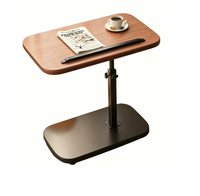 Table basse moderne extensible avec plateau réglable en hauteur, structure en bois et métal, facile à nettoyer, mobilier de salon