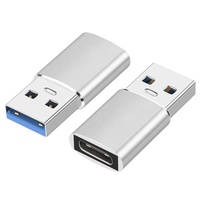 Adaptador USB A a USB C de 10 Gbps con Carga Rápida de 100 W y Sincronización de Datos, Conector Hembra Tipo C a Macho USB para Computadora