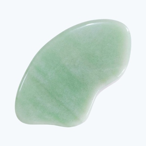 Piedra 100% natural para lifting facial, reduce arrugas, Guasha de jade aventurina verde grande para rostro y cuerpo. - Product Image 3