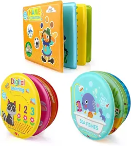 Top Animals Educational Toys Infant Water Eva Baby Toys Bath Book Toy With BB Learning Animal