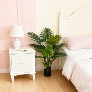Pianta Artificiale di Alta Qualità con Foglie Primaverili, Grande Ornamento da Interno in Plastica, Philodendron 140cm - Product Image 3