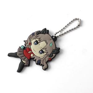 LLavero de plástico de PVC blando 2D con logotipo personalizado, regalo de Metal, llavero de goma de Anime, llavero de goma de silicona 3D, llavero de PVC de goma - Product Image 3