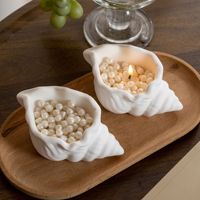 Bougie parfumée en forme de coquillage, cadeau de mariage, ornement créatif en cire de perle, bougies en forme de coquille