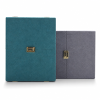 Boîte à bijoux double ouverture doublée en microfibre avec compartiments pour colliers, bagues, bracelets et boucles d'oreilles, organisateur doux en forme de papillon