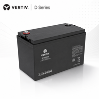 Batterie Vertiv série D régulée par valve 12V 24-150Ah Mode de charge flottante/équilibrée Compatible RS485 Énergie électrique 3000