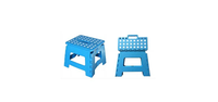 Promotion Enfants Moucheté Poignée Unique 9 Pouces Hauteur Télescopique Portable En Plastique Tabouret Pliant