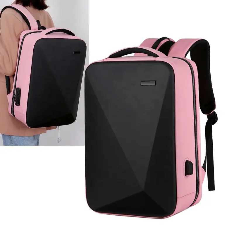 No.161 2023 Hot Selling Multifunction Business Backpack with Anti-theft Pocket Combination Lock USB Slot charging Laptop Bag