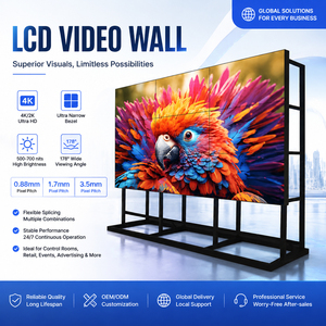 Mur vidéo LCD 49 pouces 2K & 4K UHD à cadre ultra-fin 0,88 mm 1,7 mm 3,5 mm, écran d'affichage publicitaire à raccordement sans soudure pour entreprises ZGS - Product Image 1