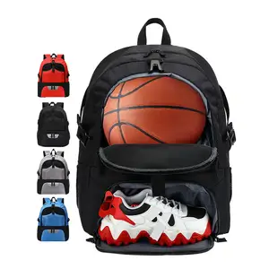 กระเป๋ากีฬาสำหรับทุกเพศอุปกรณ์ลูกบอลหนักกระเป๋าเป้สะพายหลังรองเท้าบาสเก็ตบอล