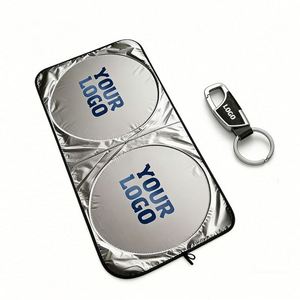 Parasol Plegable para Ventana Delantera de Coche con Logotipo Personalizado, Regalo Promocional para Distribuidores, Parasol de Poliéster para Parabrisas, Venta al Por Mayor - Product Image 1