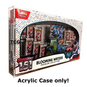 Boîte de collection TCG Premium avec protection UV transparente pour cartes Pokémon TCG Scarlet & Violet 151 Blooming Waters, en acrylique premium - Product Image 4