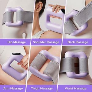 High Quality Portable Multifunction Deep Muscle <b>Massage</b> Gun 6 <b>Massage</b> Heads Rechargeable Speed Control Timing Control Brush - Product Image 4
