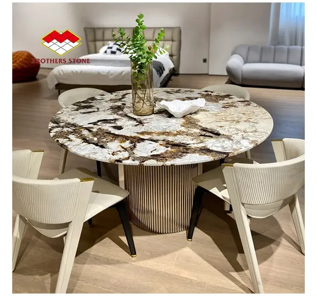 Cut To Size Natural Patagonia Stone Home Decoration Livingroom Pandora Marble Slab for end table