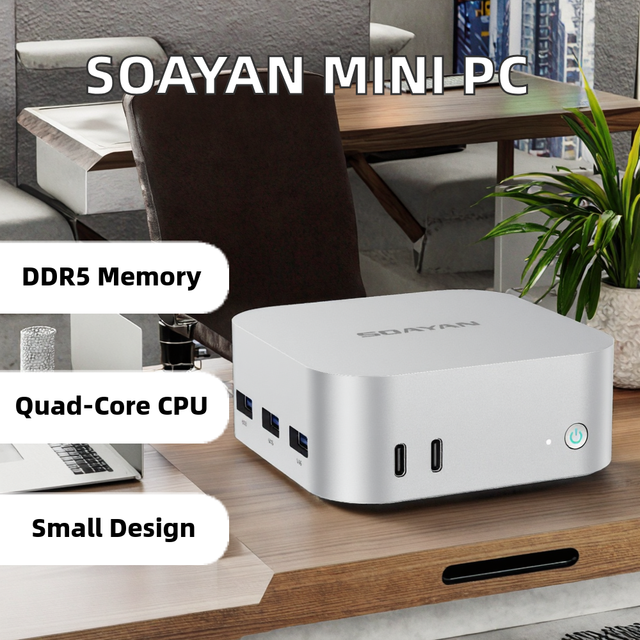 Affordable Mini PC Intel N150 12GB LPDDR5 Windows 11 Desktop Computer