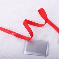 Usine Logo personnalisé 3mm ruban rose tissu et polyester solide motif gâteau arcs et boîte-cadeau avec impression personnalisée