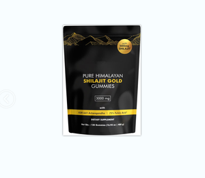 US Warehouse Stock Dropship Pure Himalaya Shilajit Gummies Gold | Zonder toegevoegde suiker | Ashwagandha, Gokshura |   Fulvinezuur & 85+ - Product Image 1