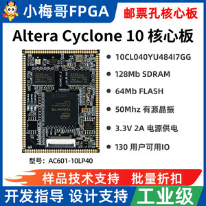 Carte/Module Cyclone 10 Core, 40K éléments logiques, FPGA Altera, bornes perforées (castellées), faible consommation, qualité industrielle M677 - Product Image 2