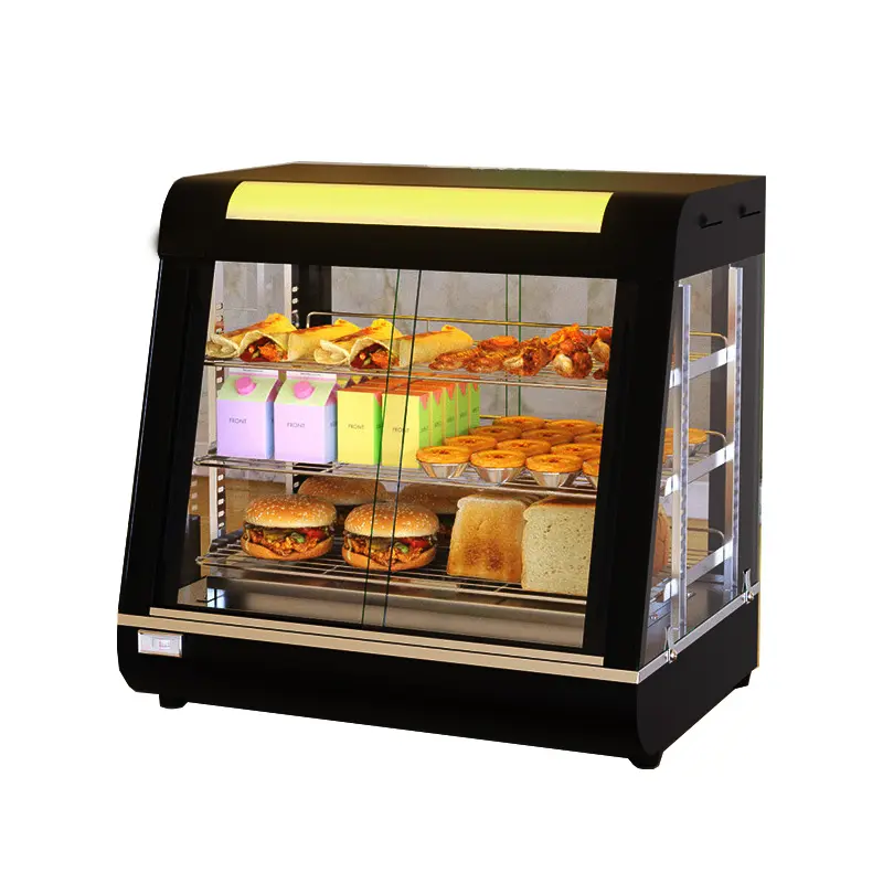 Countertop Warm Food Buffet Cabinet Catering Equipment Food Display Warmer With Led Lighting