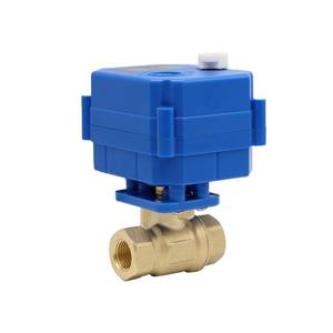 Mini-vanne à bille électrique DN8 en laiton, commande manuelle, 5V 12V 24V 220V, vanne de vidange de qualité alimentaire, solénoïde, matériau en cuivre - Product Image 2