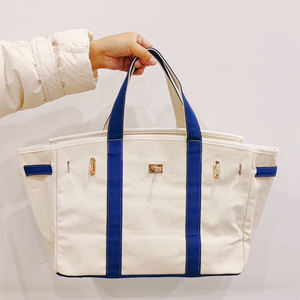 カスタムキャンバス防水ハンドバッグ金メッキハードウェアアクセントバックル閉鎖キャンバス作業旅行ナースパーソナライズトートバッグ - Product Image 5