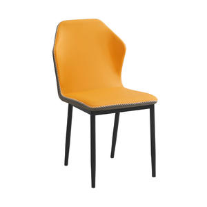 Sillas de Comedor Minimalistas de Acero al Carbono con Tapicería de Cuero, Modelo Butterfly, Venta al Por Mayor Directa de Fábrica Shunquan, para Hogar, Hotel y Oficina - Product Image 4