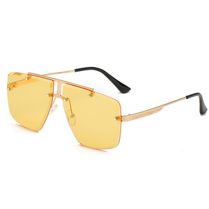Gafas de Sol Unisex de Lujo sin Montura, <span class=keywords><strong>Lentes</strong></span> Polarizadas, Logotipo Personalizable, Gafas Modernas 2026 para Hombre y Mujer, Accesorios de Playa - Product Image 5