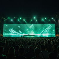 Pantalla LED de Alquiler para Exteriores P2.9 a Todo Color, 500x500mm, IP65 Impermeable, con Empalme sin Costuras, para Festivales de Música
