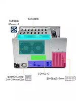 8-drive casing Nas Rackmount mendukung MATX Motherboard redundan catu daya 4Pin PWM kipas penyimpanan Server stok sasis