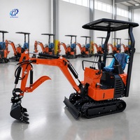 Mini-excavatrice sur chenilles 1,2 tonne, 1 tonne, 1,8 tonne, commande par joystick, moteur, lame de bulldozer, EPA CE, pour vergers et usage domestique, direct usine