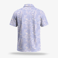 Polo personnalisé pour homme OEM, design graphique personnalisé, imprimé, manches courtes, chemise décontractée d'été, polo de performance, vêtements d'extérieur