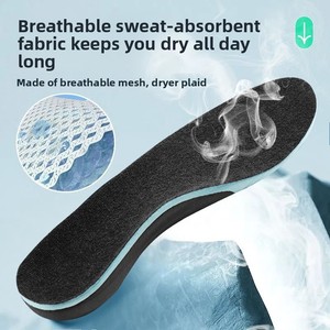 Semelles orthopédiques de soutien de la voûte plantaire semelles de fasciite plantaire semelles de sport élastiques semelle absorbant les chocs unisexe - Product Image 4