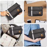 Fabricant professionnel 38cmX28cmX0.4cm sac de documents étanche ignifuge pour bijoux